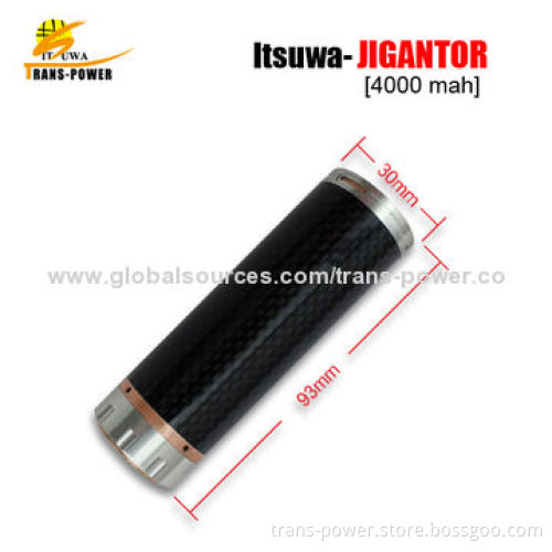Itsuwa Jigantor 4,000mAh magnetic bottom button carbon fiber mechanical vapor mod